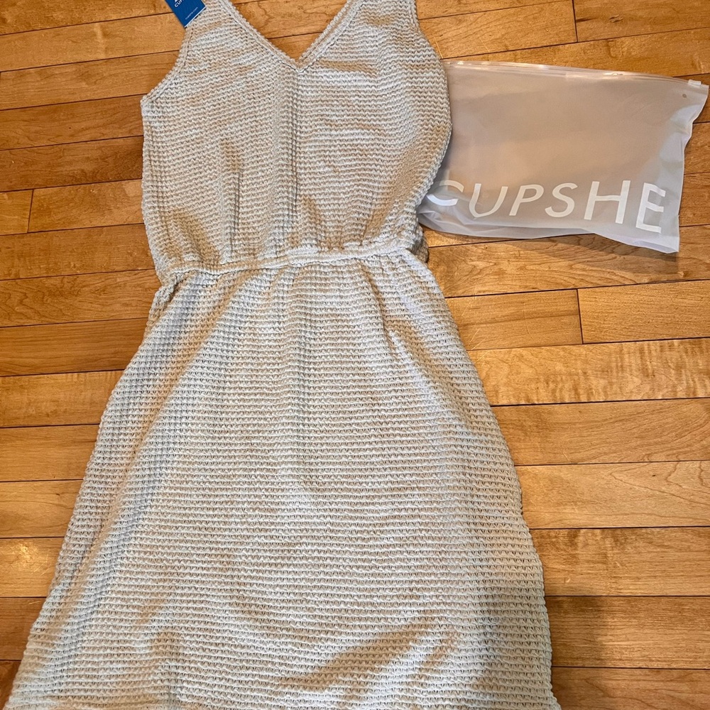 Cupshe Textured Cream Cover Up